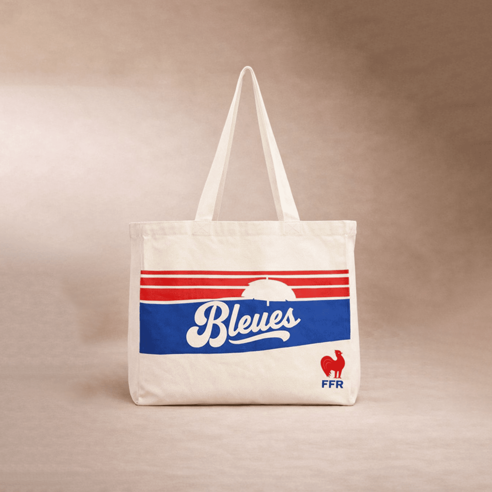 Un sac fourre-tout blanc avec 