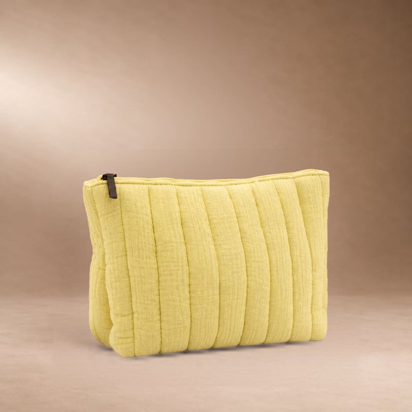 Trousse personnalisable en gaze de coton avec soufflet
